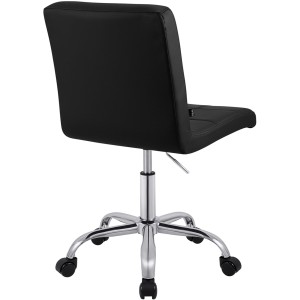 Silla de Oficina CLIP en Piel sintética color Negro