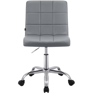 Silla de Oficina CLIP en Piel sintética color Negro
