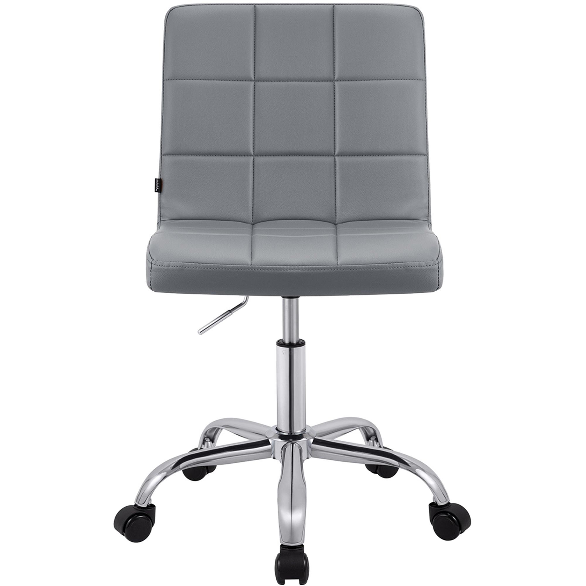 Silla de Oficina CLIP, Atractivo Diseño Moderno, Estructura Metálica, en Piel color Negro