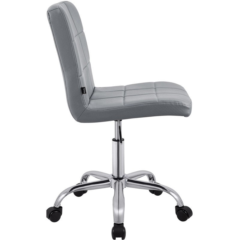 Silla de Oficina CLIP en Piel sintética color Negro
