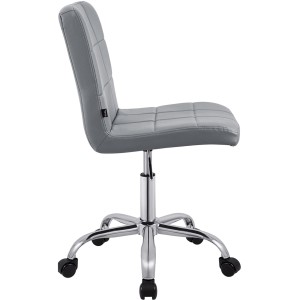 Silla de Oficina CLIP en Piel sintética color Negro
