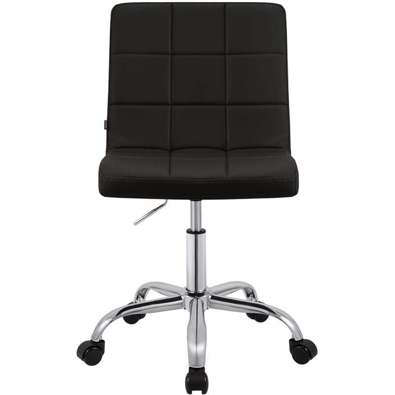 Silla de Oficina CLIP en Piel sintética color Negro
