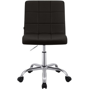 Silla de Oficina CLIP en Piel sintética color Negro
