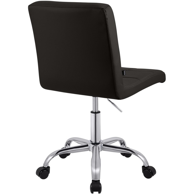 Silla de Oficina CLIP en Piel sintética color Negro