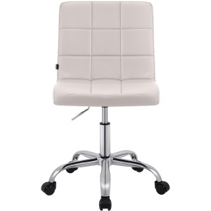 Silla de Oficina CLIP en Piel sintética color Negro
