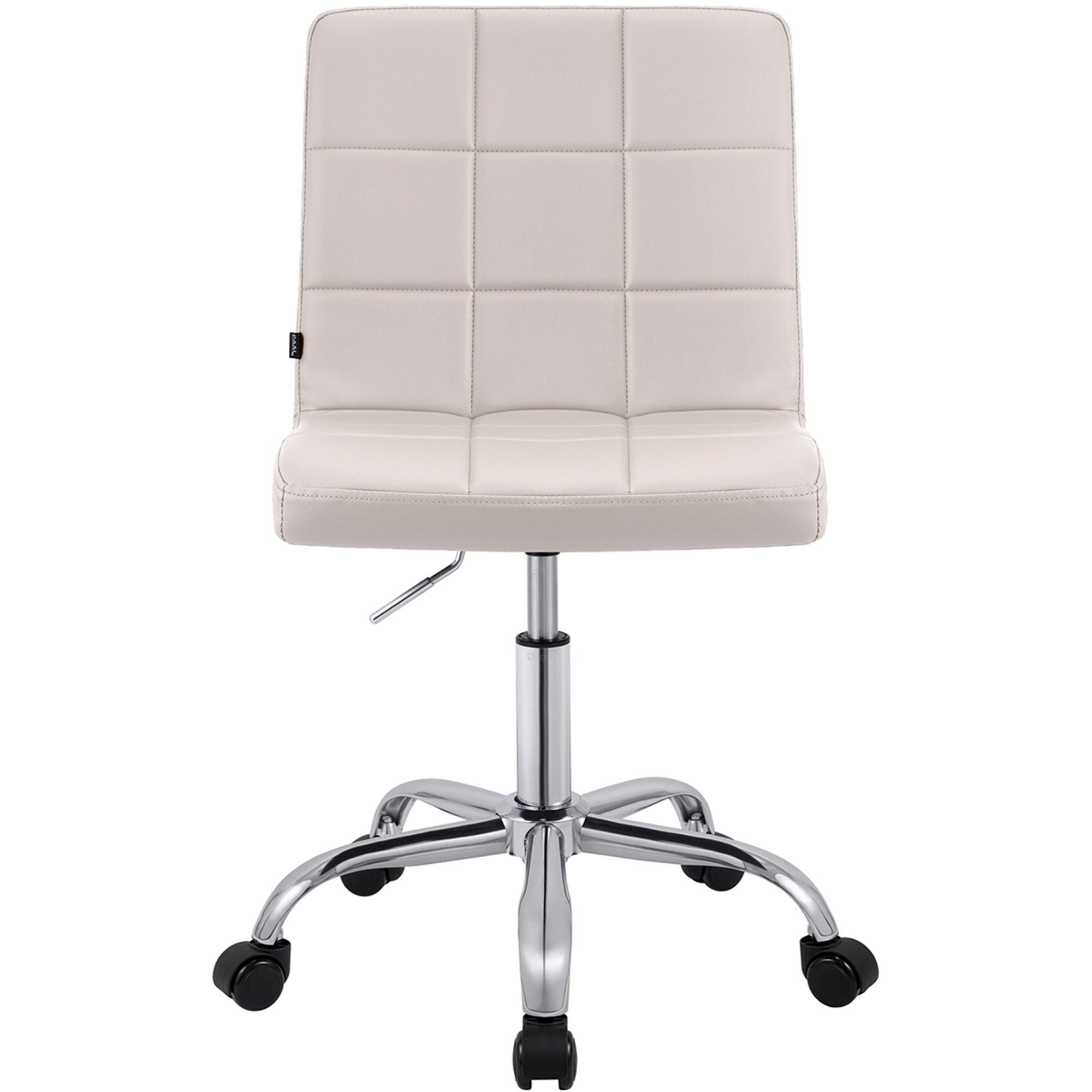 Silla de Oficina CLIP, Atractivo Diseño Moderno, Estructura Metálica, en Piel color Negro