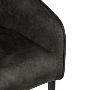 Silla de Confidente TIKA en Terciopelo color Crema
