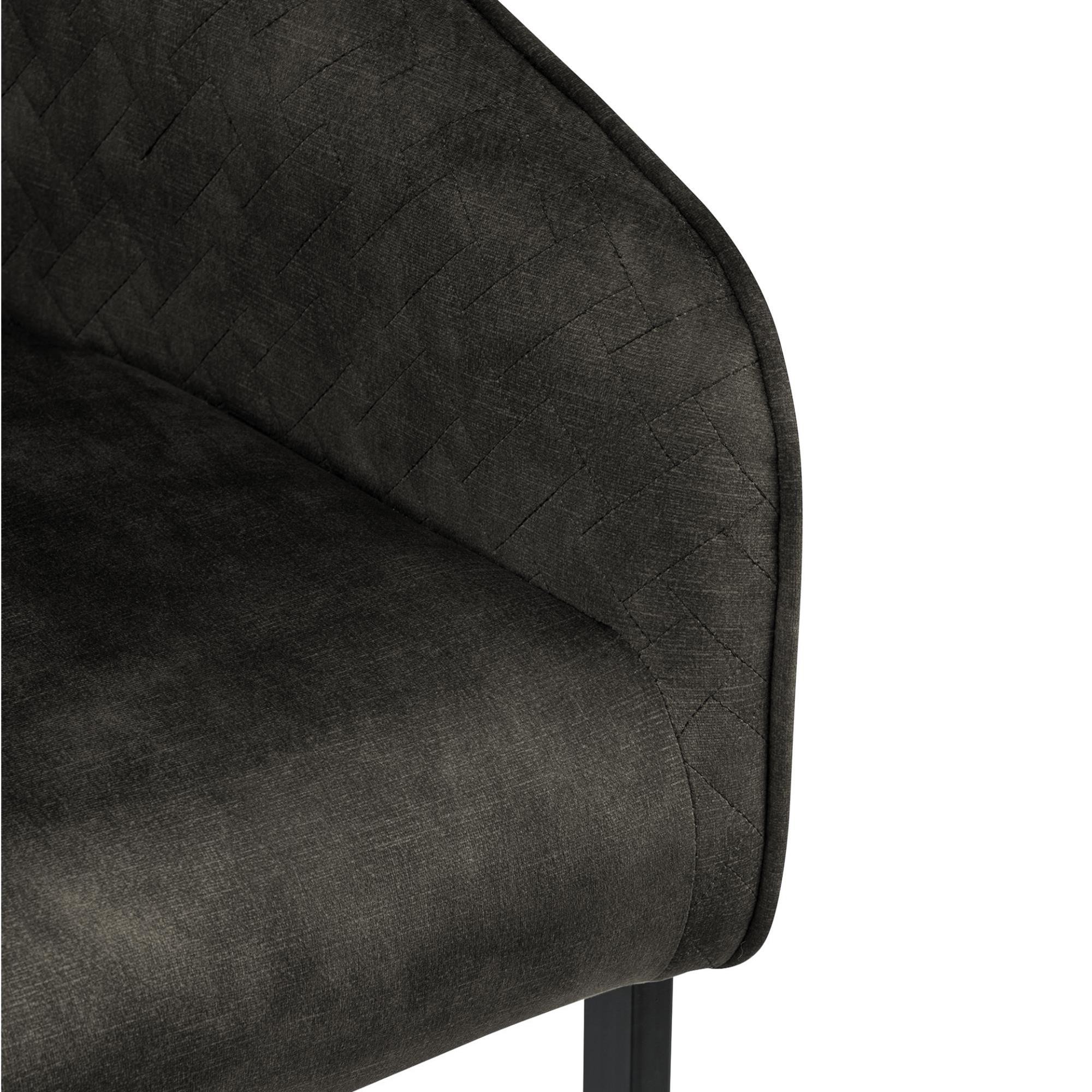 Silla de Confidente TIKA, Grueso Acolchado, Estructura Metálica, en Terciopelo color Crema