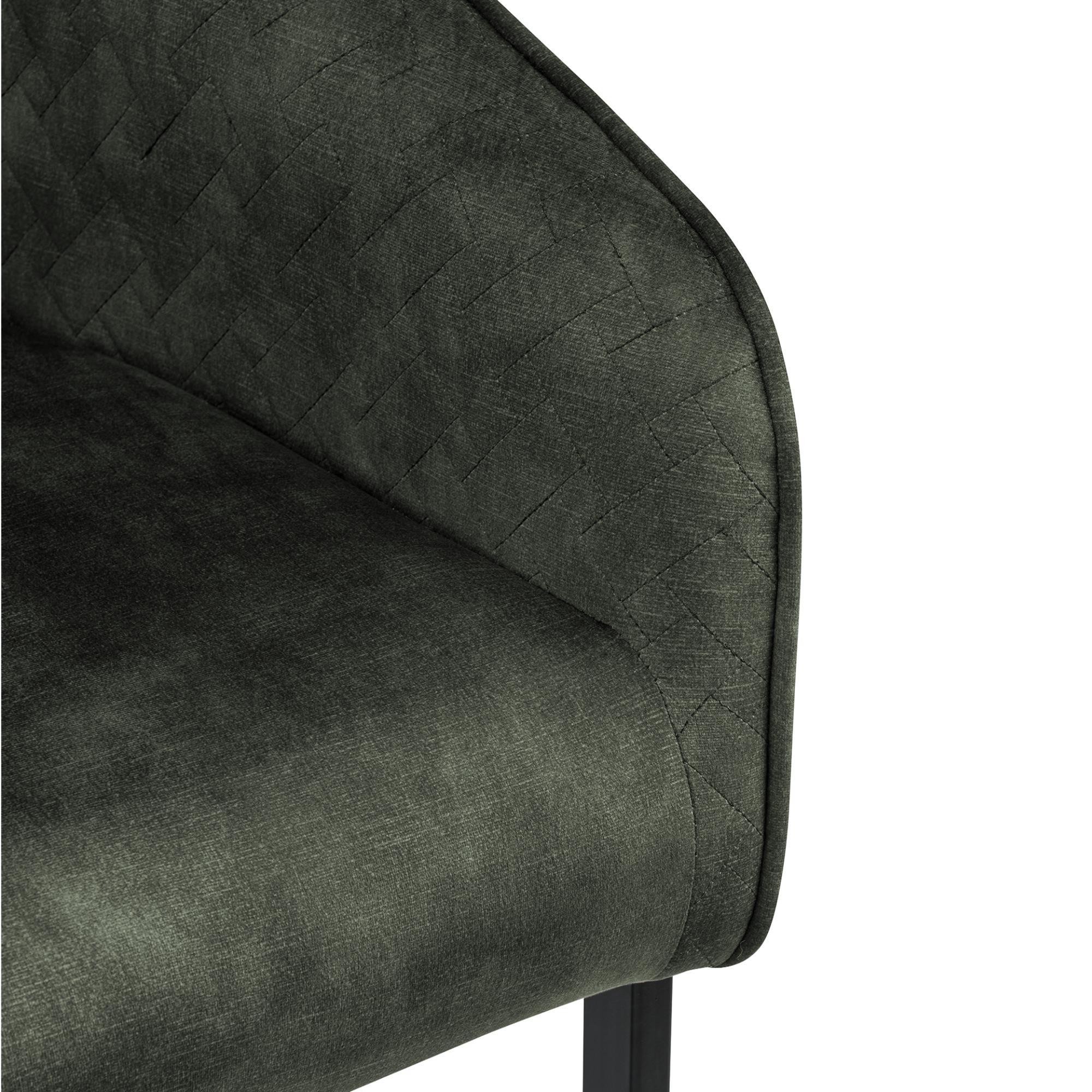 Silla de Confidente TIKA, Grueso Acolchado, Estructura Metálica, en Terciopelo color Crema