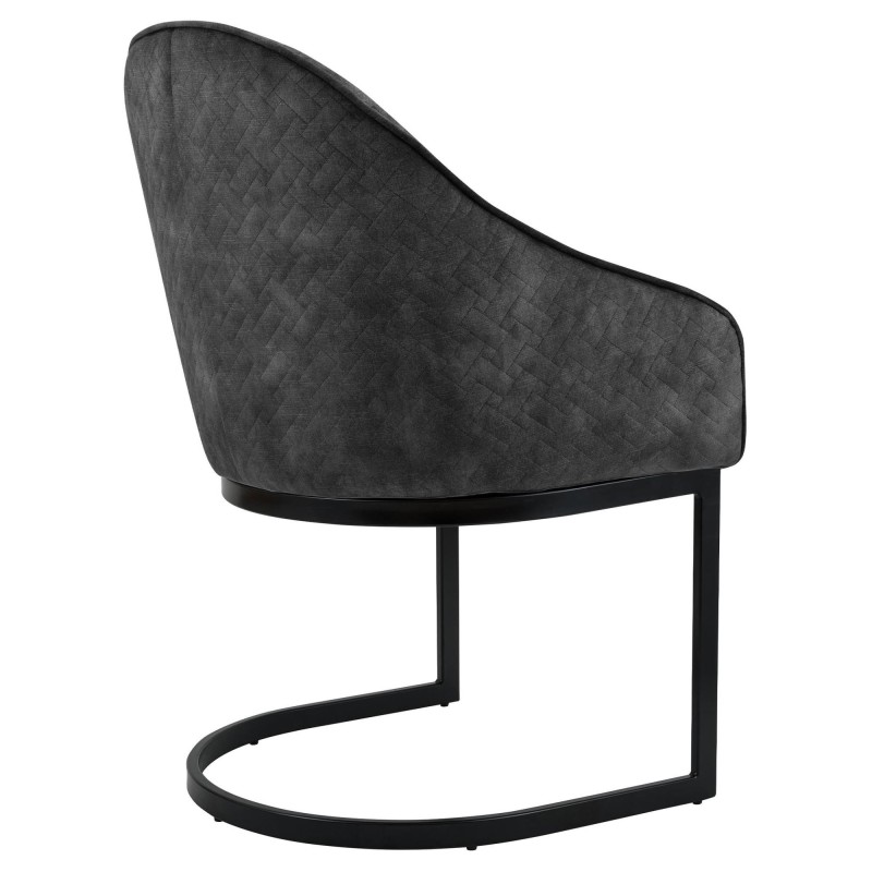 Silla de Confidente TIKA en Terciopelo color Crema