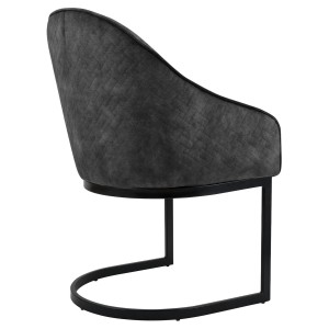 Silla de Confidente TIKA en Terciopelo color Crema