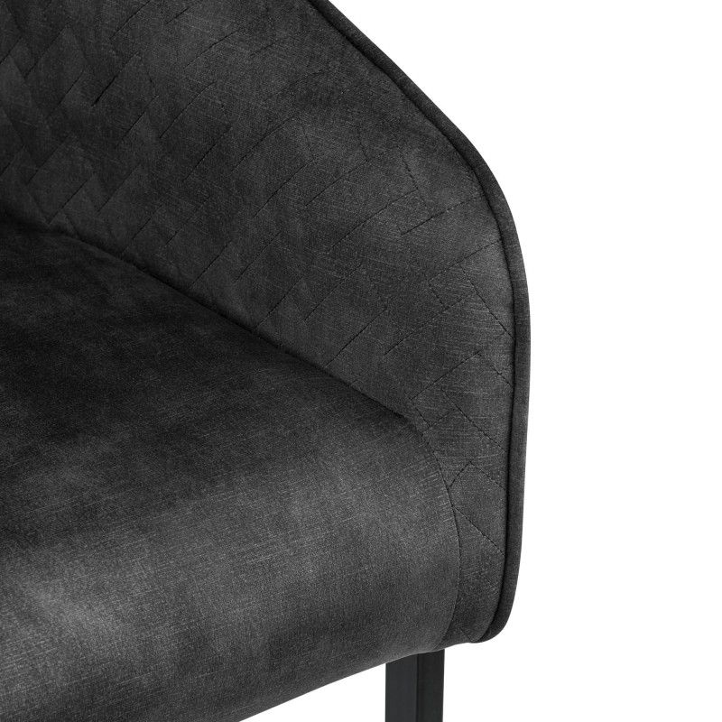 Silla de Confidente TIKA en Terciopelo color Crema