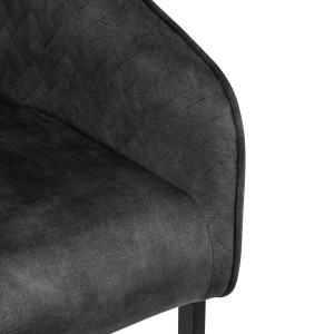 Silla de Confidente TIKA en Terciopelo color Crema