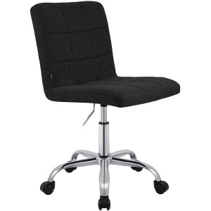 Silla de Oficina CLIP en Tela color Gris Oscuro