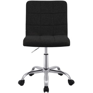 Silla de Oficina CLIP en Tela color Gris Oscuro