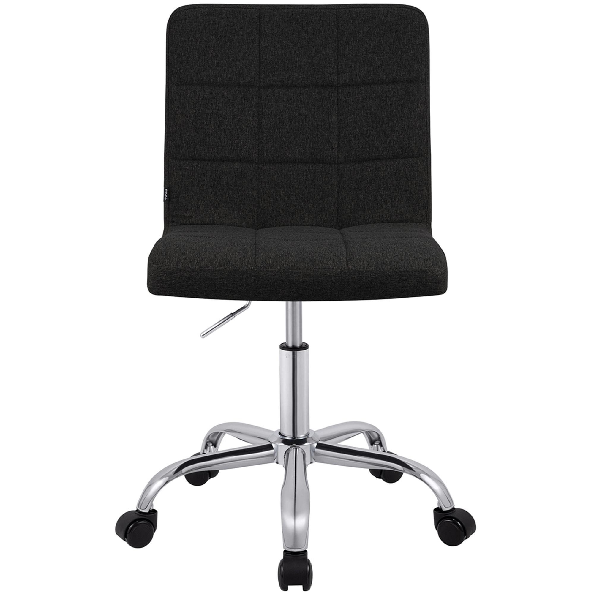 Silla de Oficina CLIP, Atractivo Diseño Moderno, Estructura Metálica, en Tela color Gris Oscuro