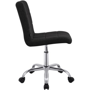 Silla de Oficina CLIP en Tela color Gris Oscuro
