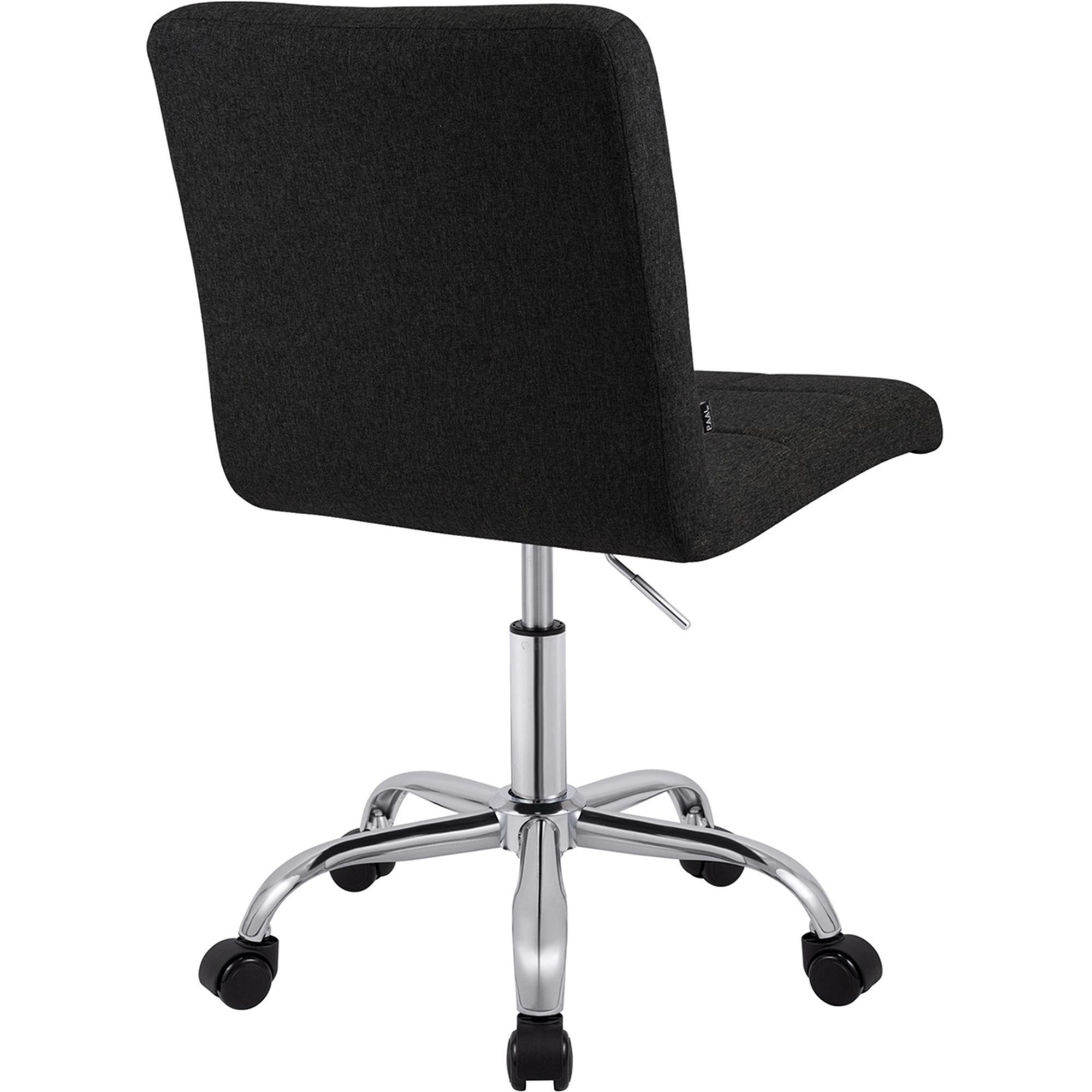 Silla de Oficina CLIP, Atractivo Diseño Moderno, Estructura Metálica, en Tela color Gris Oscuro