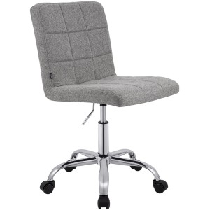 Silla de Oficina CLIP en Tela color Gris Oscuro