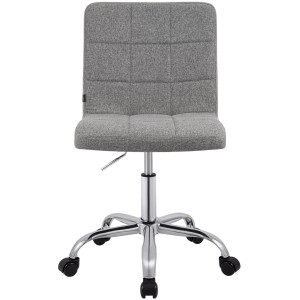 Silla de Oficina CLIP en Tela color Gris Oscuro