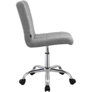 Silla de Oficina CLIP en Tela color Gris Oscuro