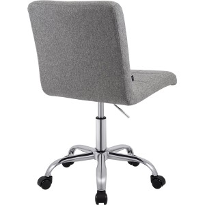 Silla de Oficina CLIP en Tela color Gris Oscuro