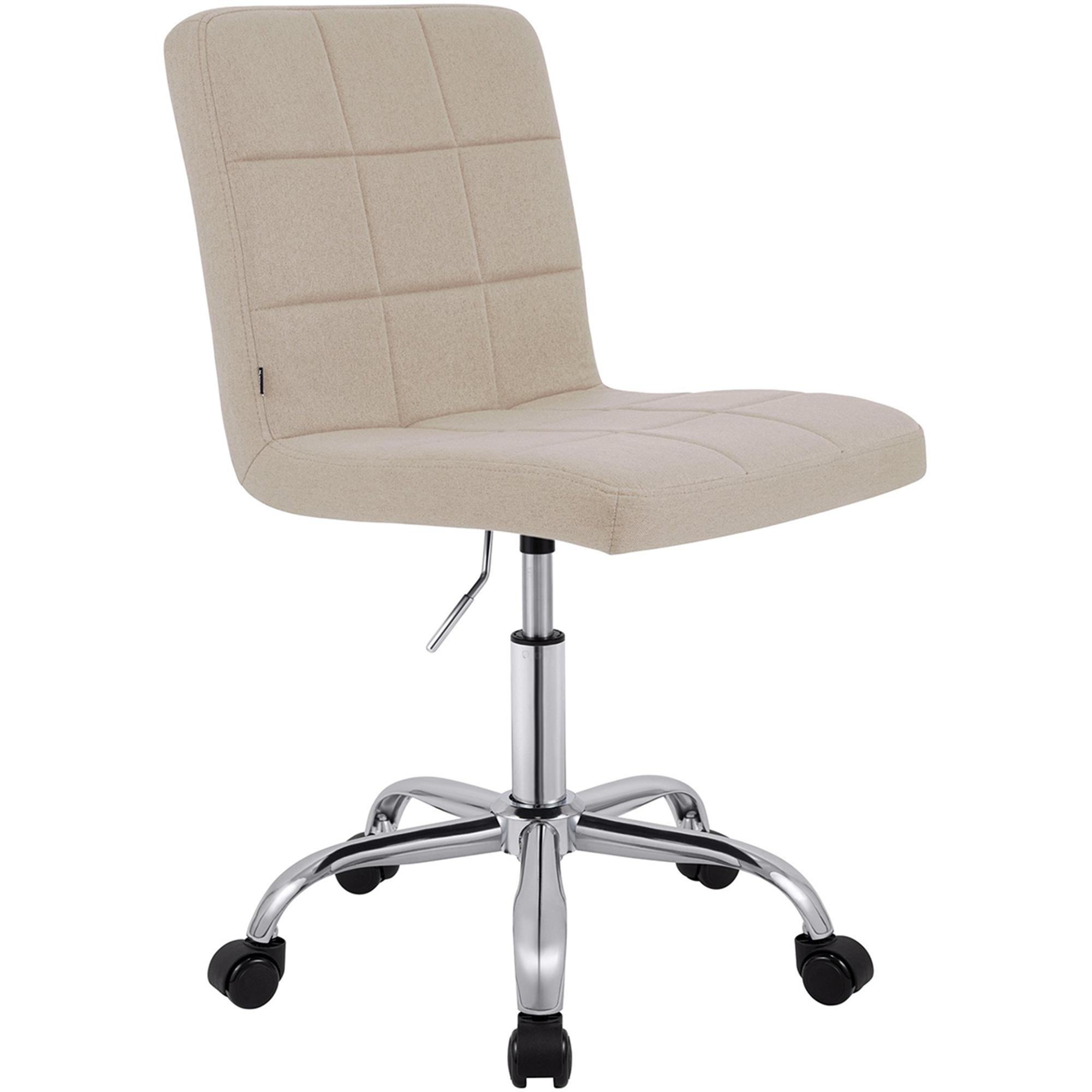 Silla de Oficina CLIP, Atractivo Diseño Moderno, Estructura Metálica, en Tela color Gris Oscuro