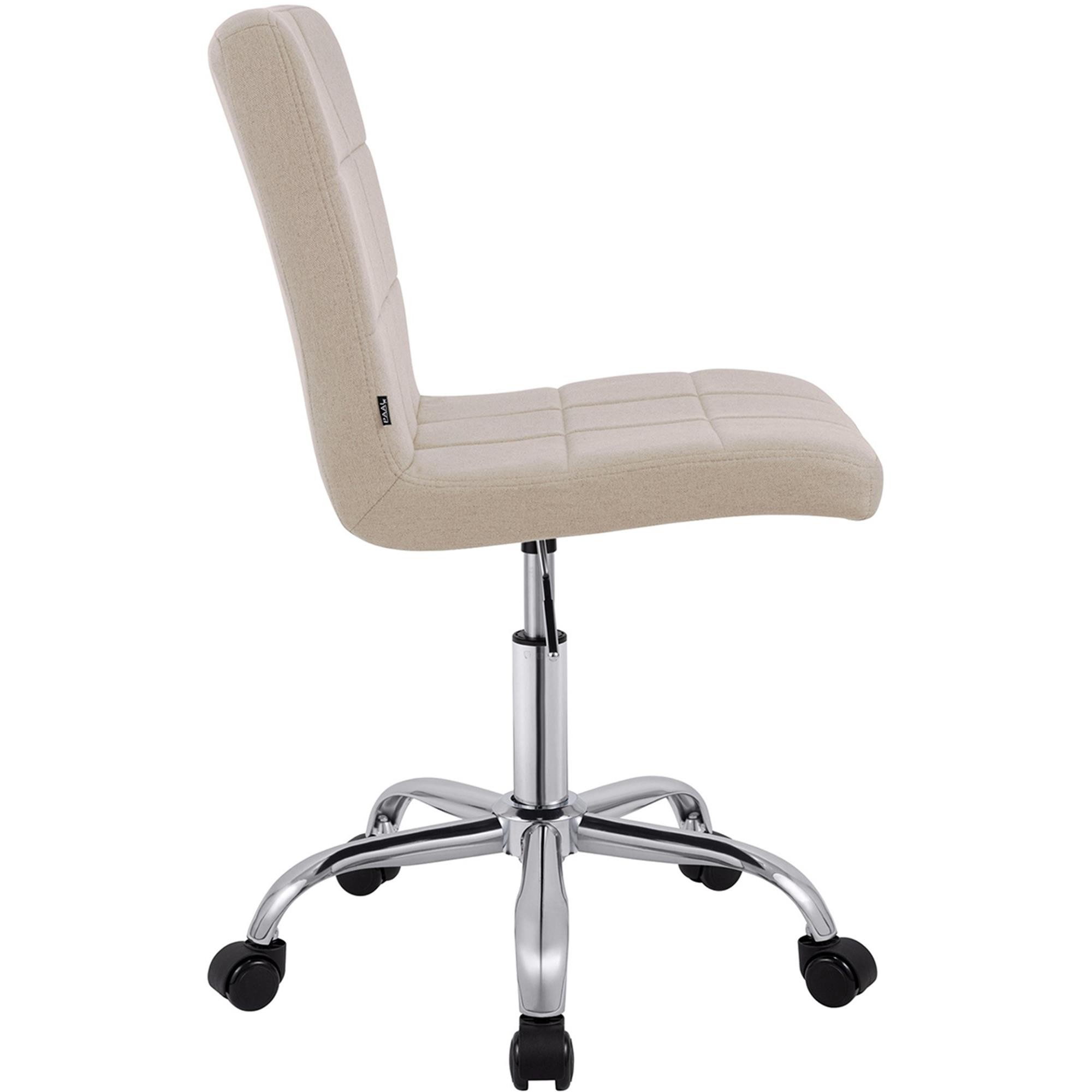 Silla de Oficina CLIP, Atractivo Diseño Moderno, Estructura Metálica, en Tela color Gris Oscuro