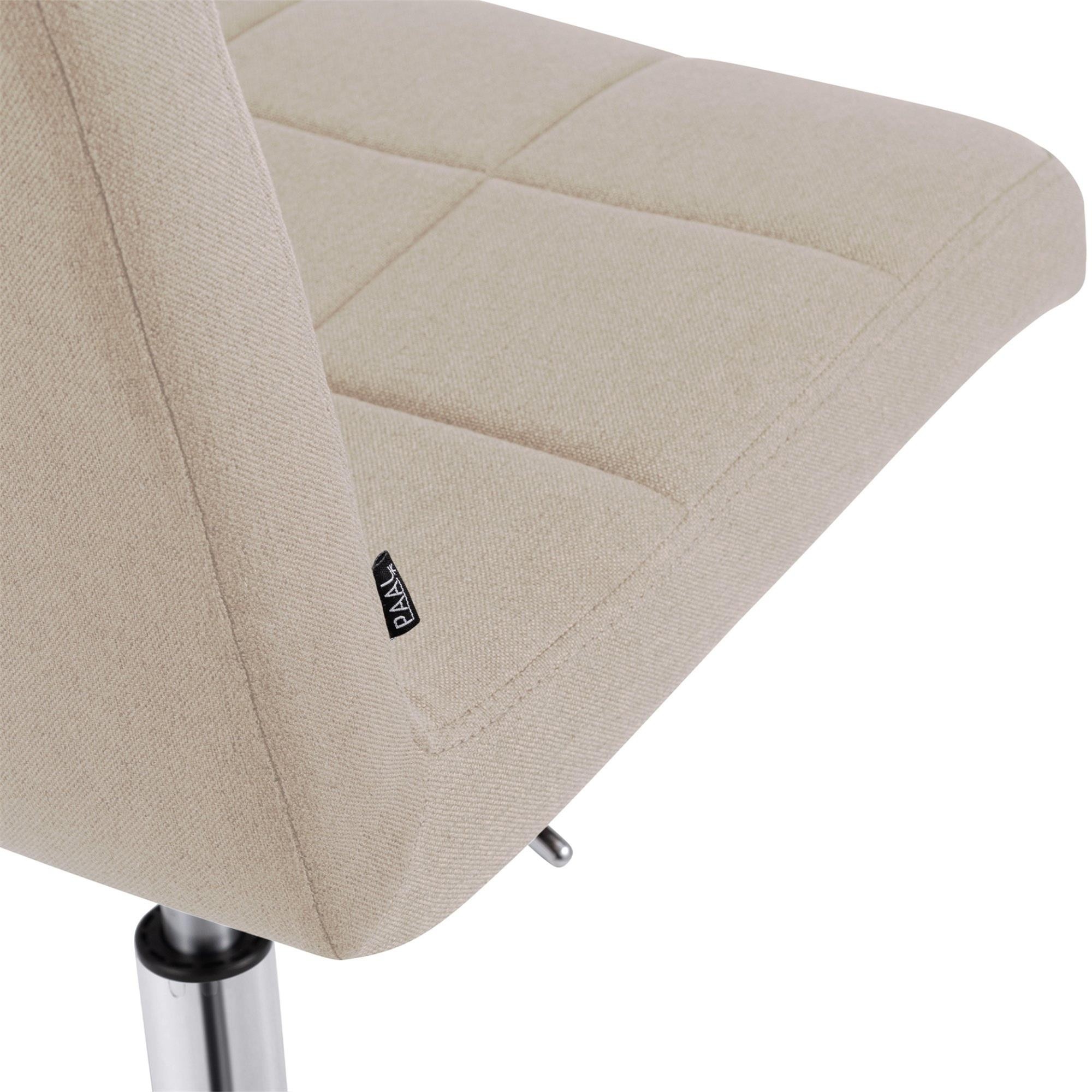 Silla de Oficina CLIP, Atractivo Diseño Moderno, Estructura Metálica, en Tela color Gris Oscuro