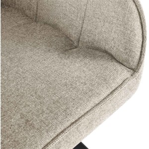 Silla de Confidente Acolchada NISTAL, Giratoria, color Gris Oscuro
