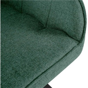 Silla de Confidente Acolchada NISTAL, Giratoria, color Gris Oscuro