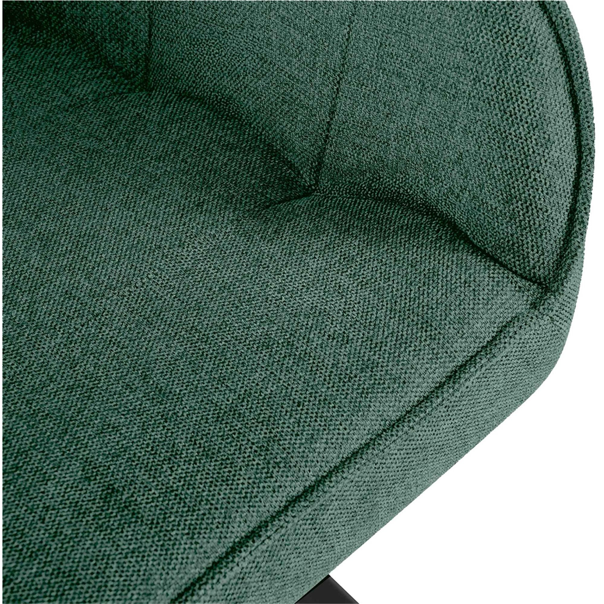 Silla de Confidente NISTAL, Base Giratoria 180º, Gran acolchado, en Tela color Gris Oscuro