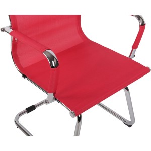 Silla de confidente GOUDA V, en malla transpirable, color blanco