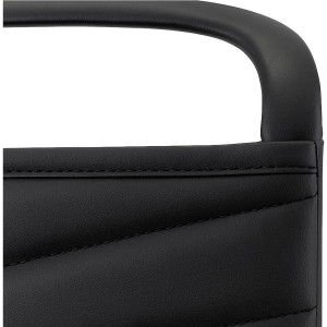 Silla de Confidente NIUTAL en Piel color Negro