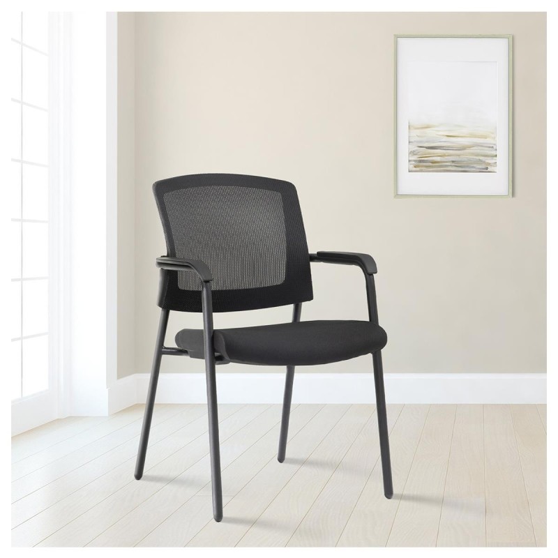 Lote de 2 Sillas de Confidente CARTER color Negro