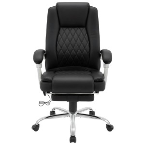 Sillón de Oficina CABUYA en Piel color Negro