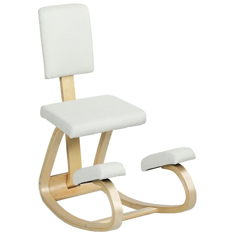Silla Ergonómica de Rodillas con Respaldo MOLTY, color Gris