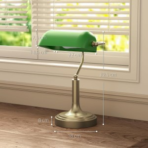 Lámpara de mesa HALO, en color Verde