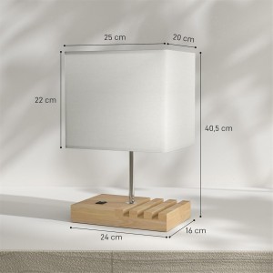 Lámpara de mesa EKO, en color Blanco