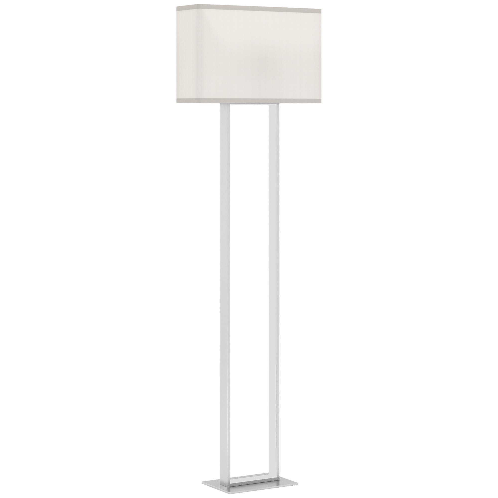 Lámpara de Oficina SOLI, Moderna y Elegante, en Metal y Tela, color Blanco