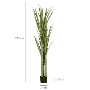 Planta de Oficina TUKA, Yuka Artificial con Maceta Incluida