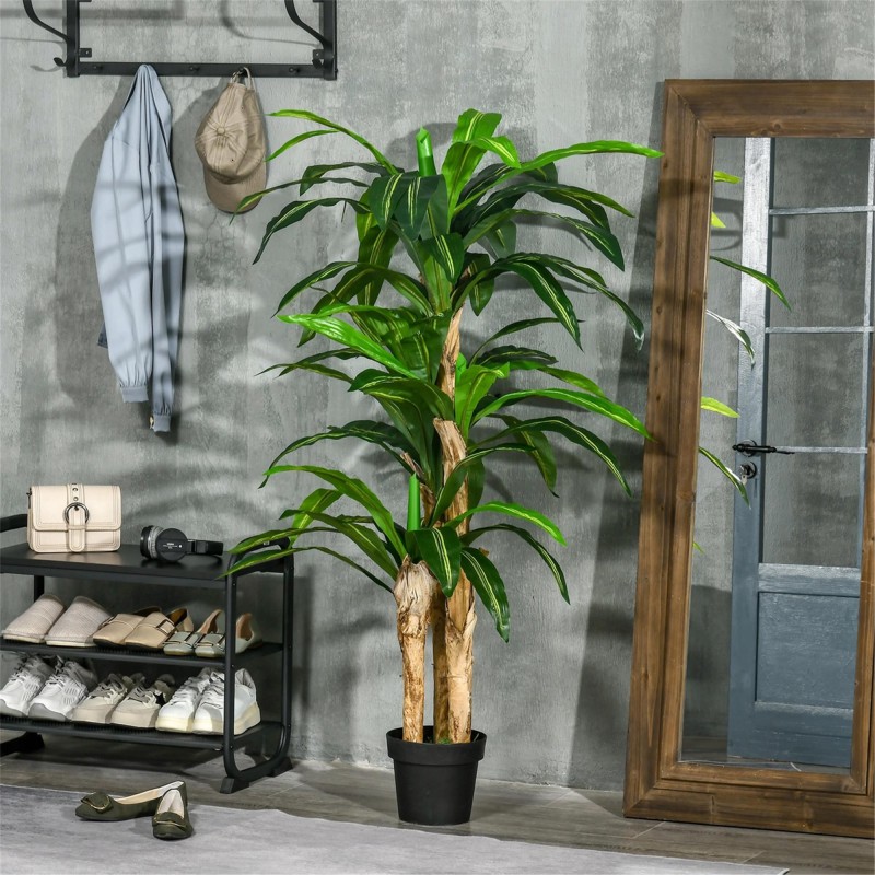 Planta de Oficina TAIS, Dracaena Artificial con Maceta Incluida