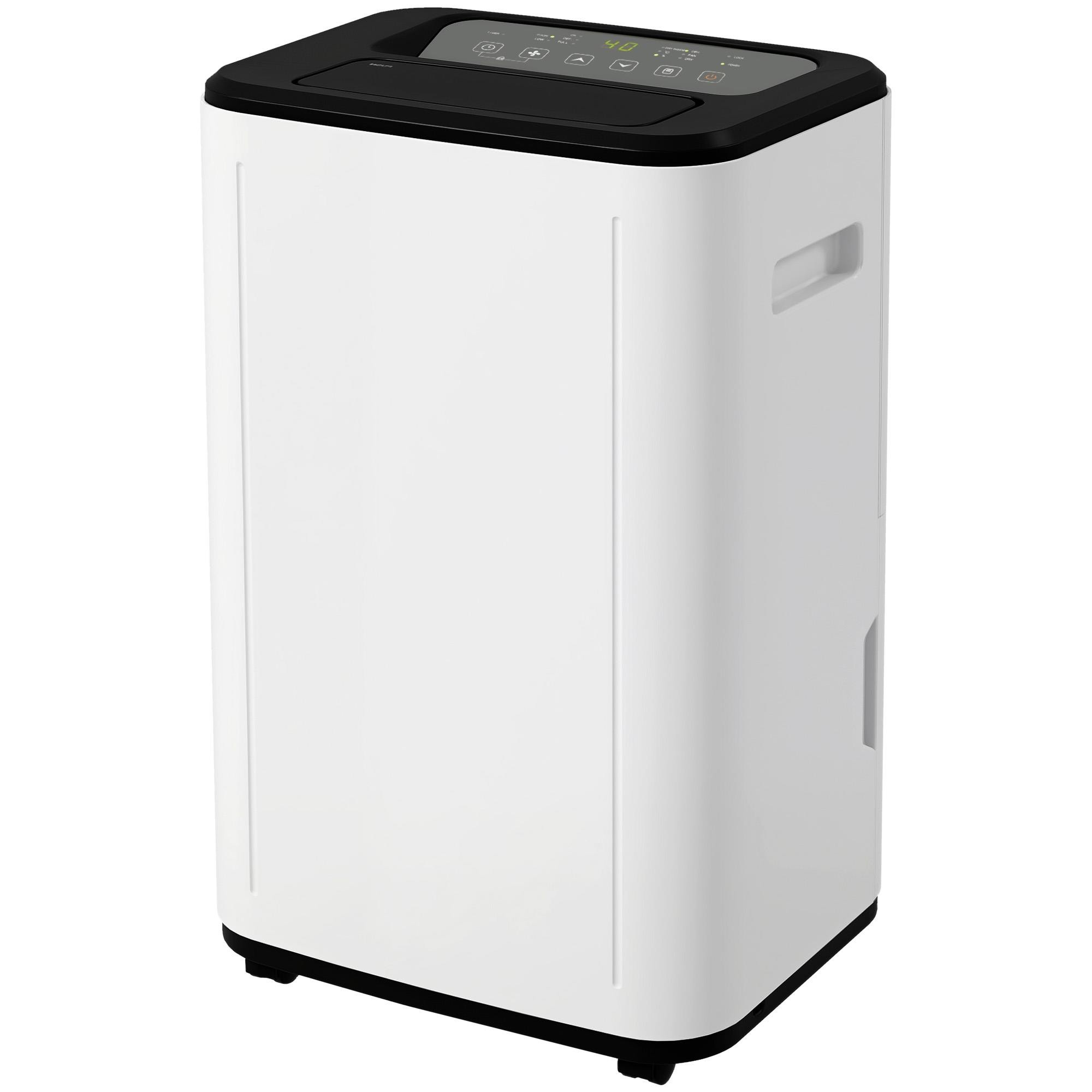 Deshumidificador de Oficina DRYPRO, Diseño Moderno, Depósito 6L, en color Negro y Blanco