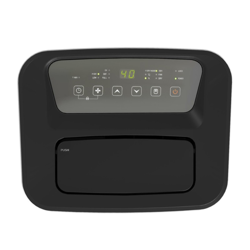 Deshumidificador de oficina DRYPRO, Gran funcionalidad, en Negro y Blanco