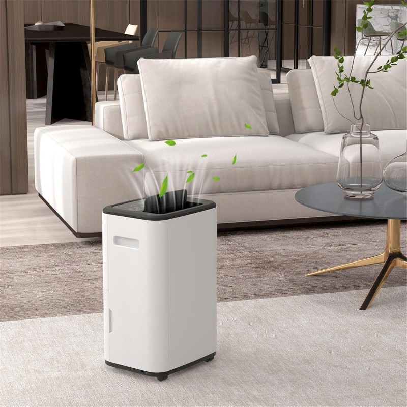 Deshumidificador de oficina DRYPRO, Gran funcionalidad, en Negro y Blanco