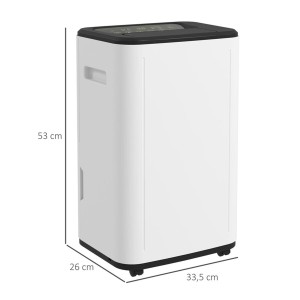 Deshumidificador de oficina DRYPRO, Gran funcionalidad, en Negro y Blanco