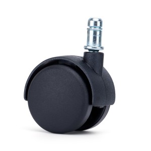 Lote 5 Ruedas para Sillas de Oficina MOVE, con sistema de frenado, Color Negro