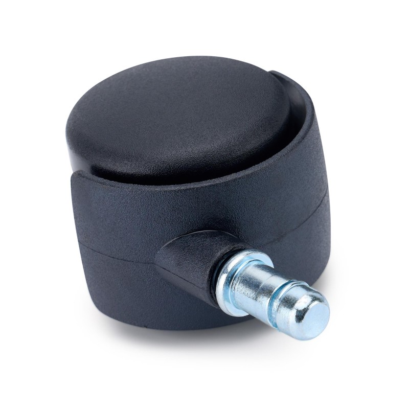Lote 5 Ruedas para Sillas de Oficina MOVE, con sistema de frenado, Color Negro
