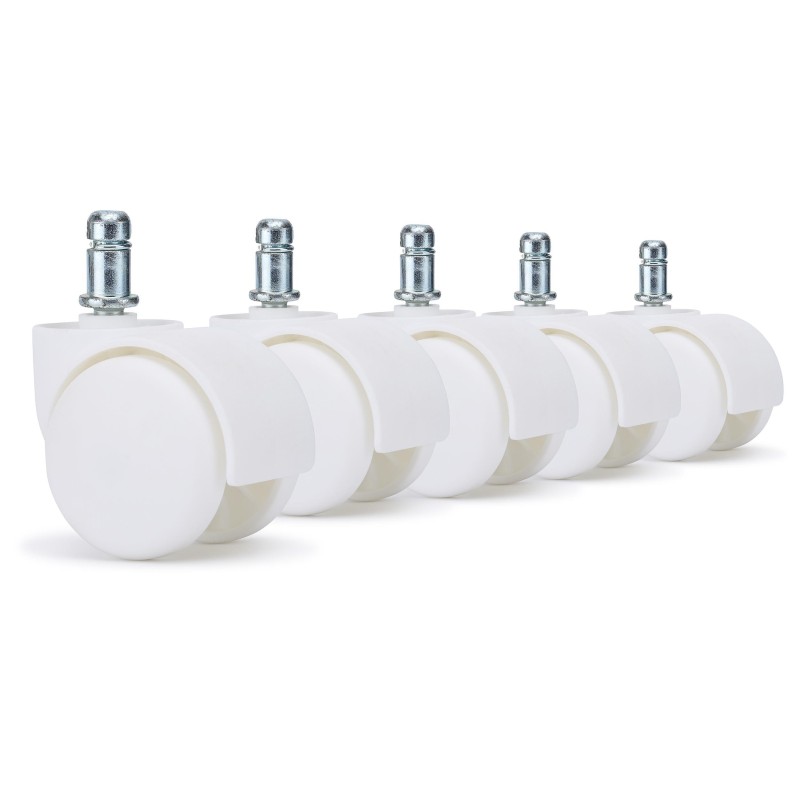 5x Ruedas Sillas Oficina JACK, 11x50mm, color Negro