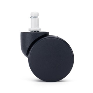 Lote de 5 ruedas para sillas de oficina, modelo SILENT, color Negro 2